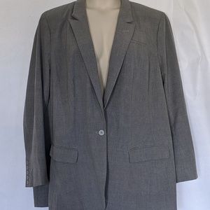 Lane Bryant Plaid Boyfriend Blazer